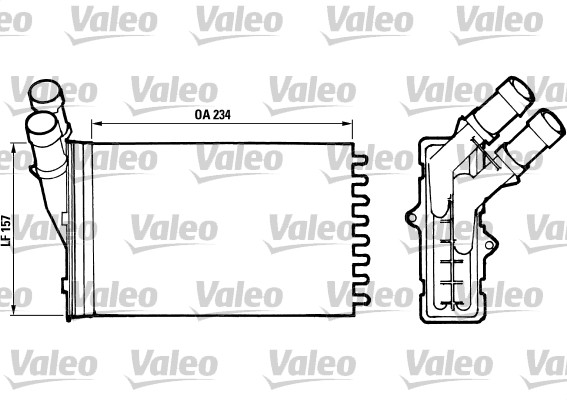 Kachelradiateur Valeo 812005