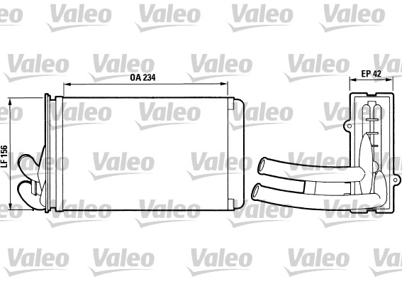 Kachelradiateur Valeo 812012