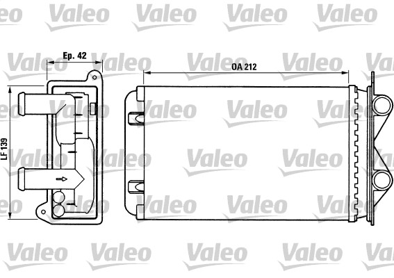 Kachelradiateur Valeo 812013