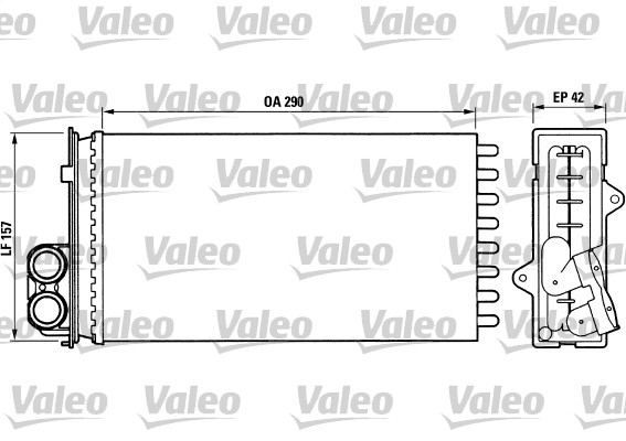 Kachelradiateur Valeo 812014