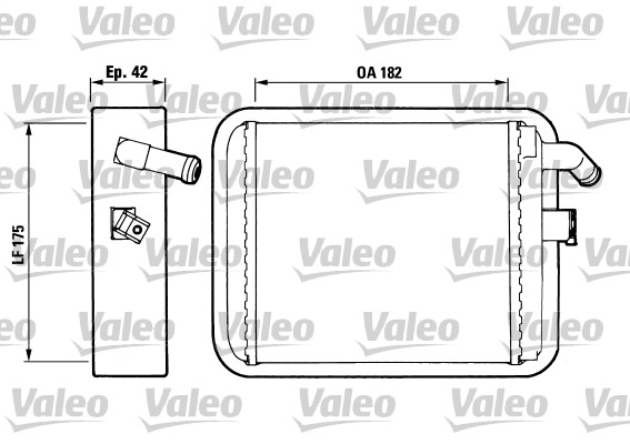 Kachelradiateur Valeo 812018