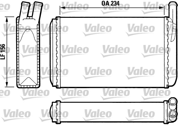 Kachelradiateur Valeo 812034