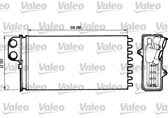 Kachelradiateur Valeo 812037