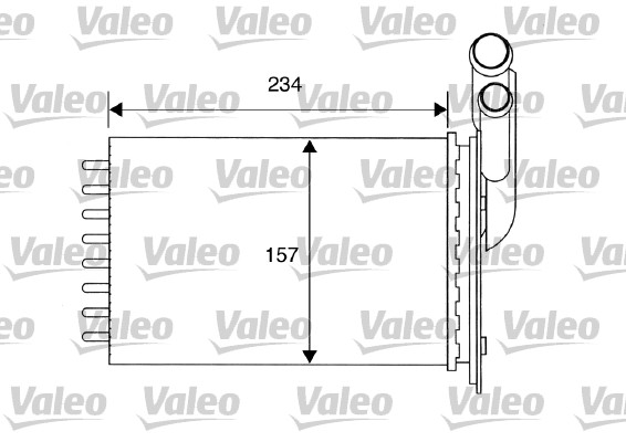 Kachelradiateur Valeo 812157