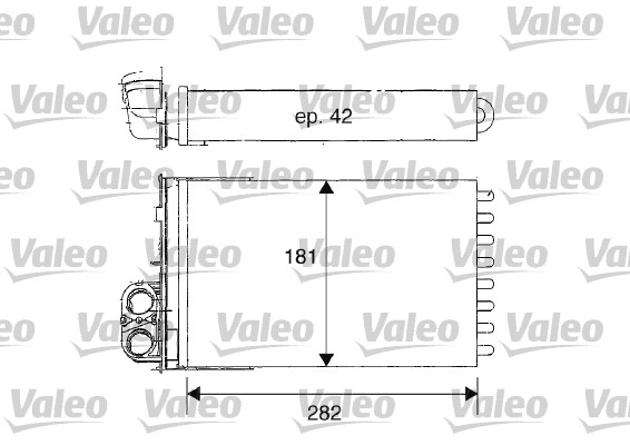 Kachelradiateur Valeo 812181