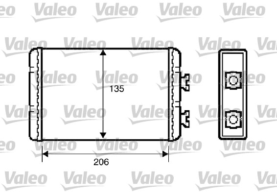 Kachelradiateur Valeo 812220