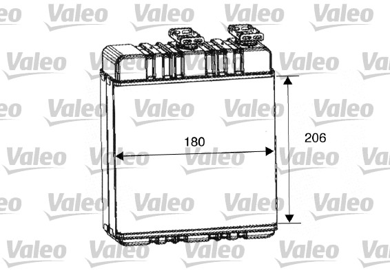 Kachelradiateur Valeo 812222