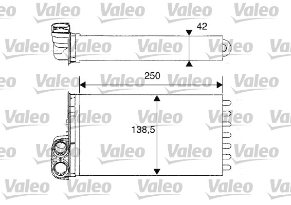 Kachelradiateur Valeo 812234