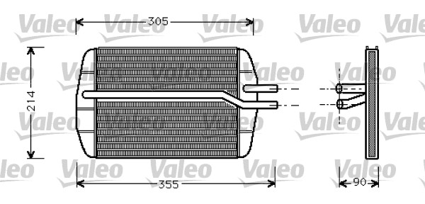 Kachelradiateur Valeo 812272