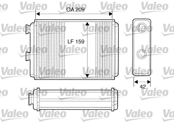 Kachelradiateur Valeo 812280