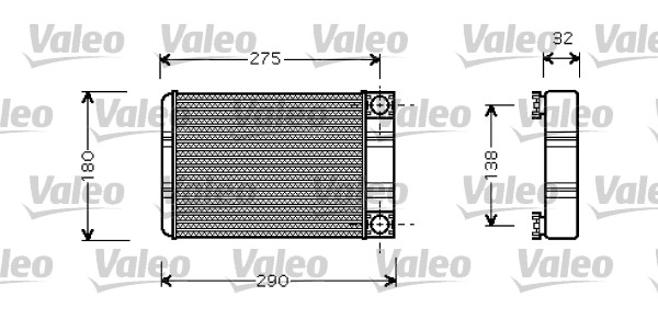 Kachelradiateur Valeo 812321