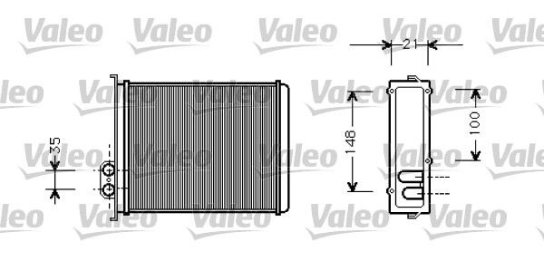 Kachelradiateur Valeo 812327