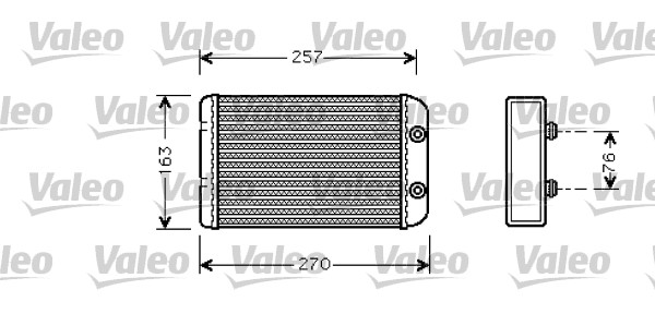 Kachelradiateur Valeo 812329