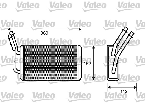 Kachelradiateur Valeo 812332