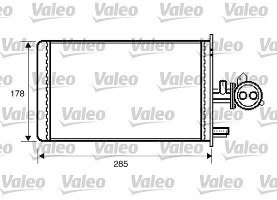 Kachelradiateur Valeo 812337