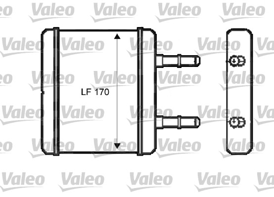 Kachelradiateur Valeo 812396