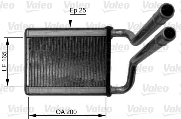 Kachelradiateur Valeo 812438