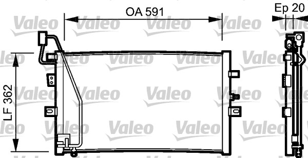 Airco condensor Valeo 814000