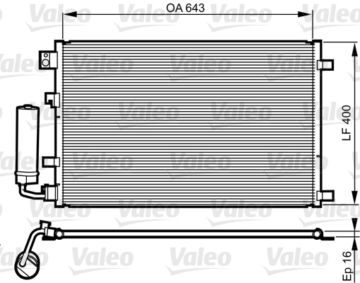 Airco condensor Valeo 814008