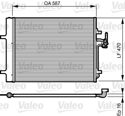 Airco condensor Valeo 814184