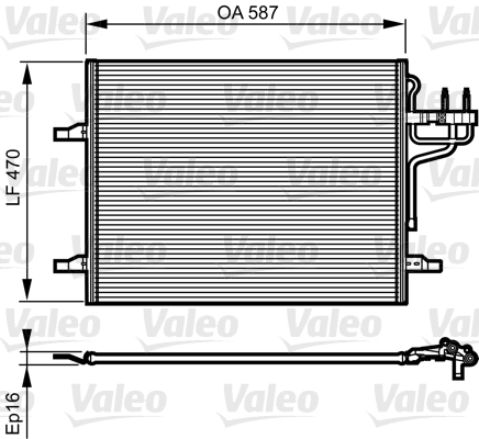 Airco condensor Valeo 814185