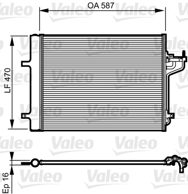 Airco condensor Valeo 814197