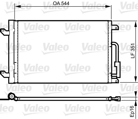 Airco condensor Valeo 814198