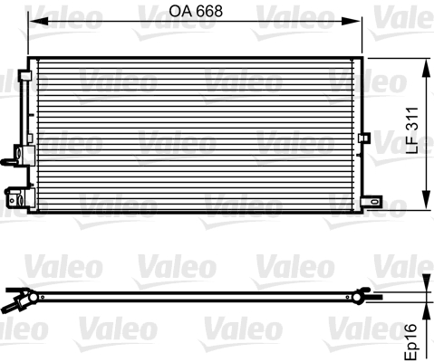 Airco condensor Valeo 814199