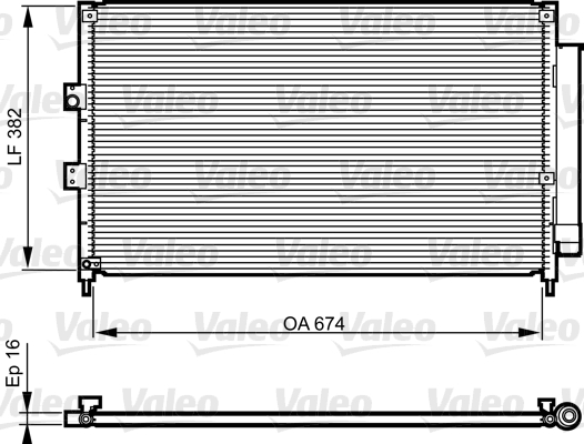 Airco condensor Valeo 814217