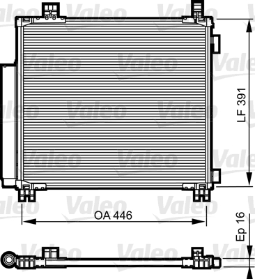 Airco condensor Valeo 814220