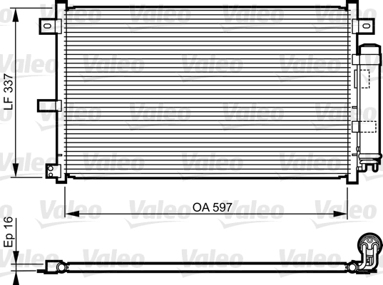 Airco condensor Valeo 814227