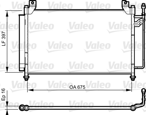 Airco condensor Valeo 814235