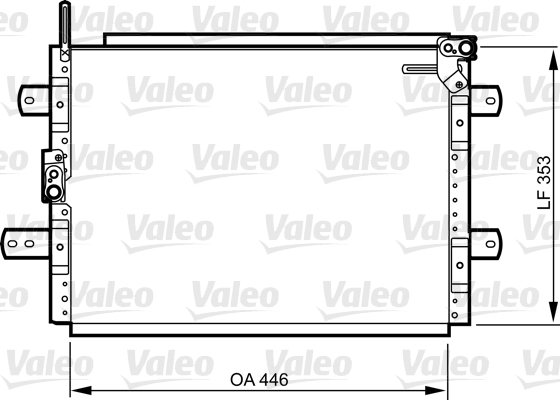 Airco condensor Valeo 814244