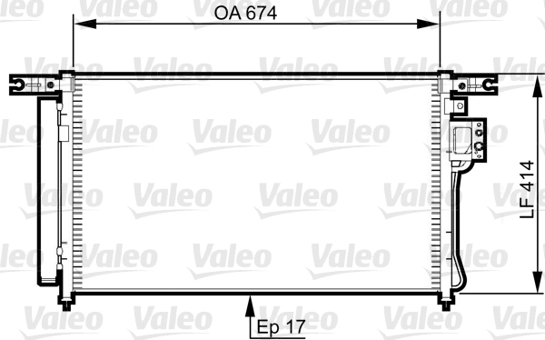 Airco condensor Valeo 814353