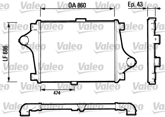 Interkoeler Valeo 816693