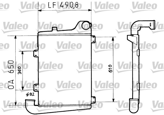 Interkoeler Valeo 816729