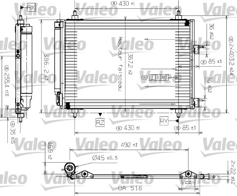 Airco condensor Valeo 817524