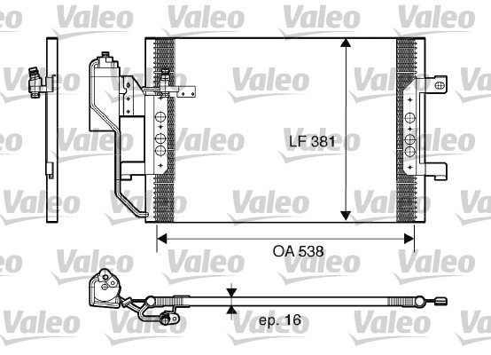 Airco condensor Valeo 817659