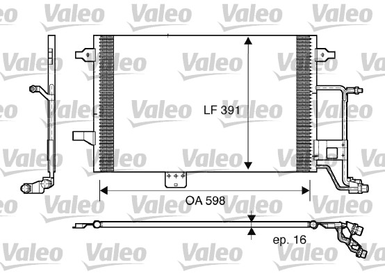 Airco condensor Valeo 817665