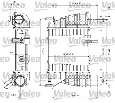 Interkoeler Valeo 817699