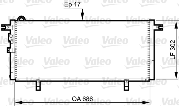 Airco condensor Valeo 817791