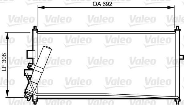 Airco condensor Valeo 817822