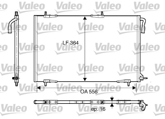 Airco condensor Valeo 818000