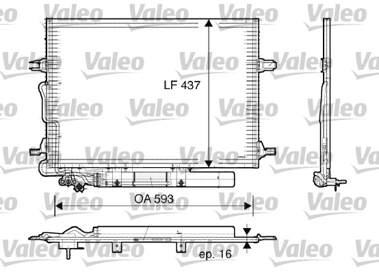 Airco condensor Valeo 818003