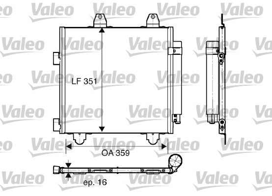 Airco condensor Valeo 818014