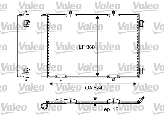 Airco condensor Valeo 818015