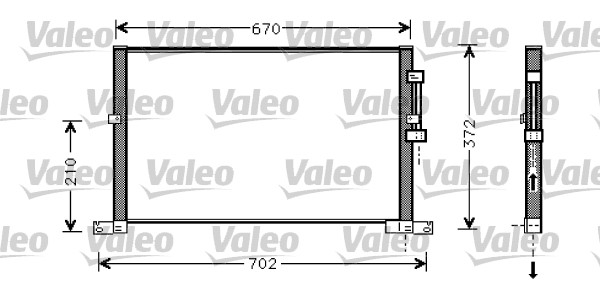 Airco condensor Valeo 818023