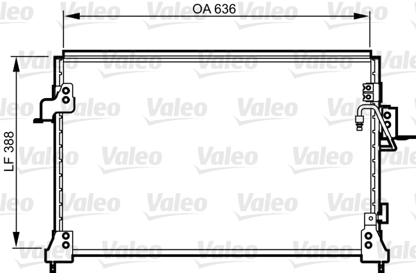 Airco condensor Valeo 818025