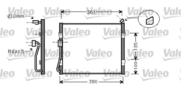 Airco condensor Valeo 818031