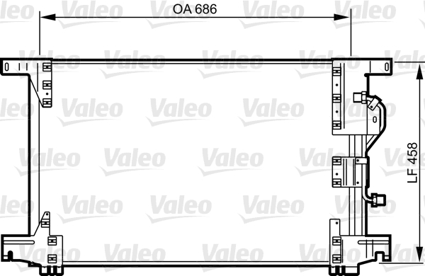 Airco condensor Valeo 818034